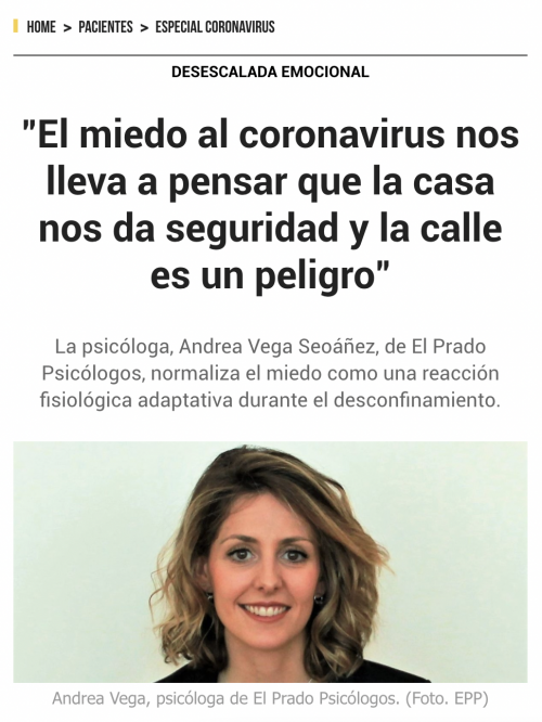 El miedo al coronavirus El miedo al coronavirus